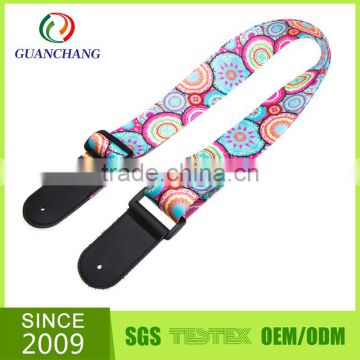 Custom printed fashion guitar belts,guitar strap