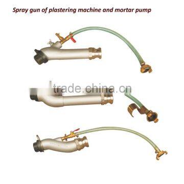 spray gun nozzle of mortar plastering machine and mortar pump