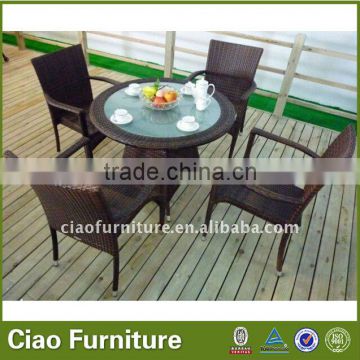 2016 new design SGS test patio outdoor rattan dining table