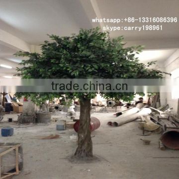 LXY080831 plastic artificial ficus trees ornamental foliage plants fake banyan tree plastic tree