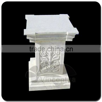 New Design Antique Marble Column Pedestal with Great Price