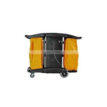 Commercial Plastic Janitor Cart with Wheels or Service Cart 05108