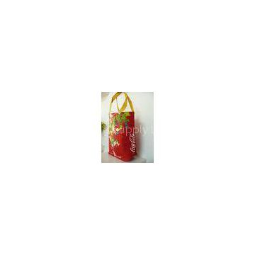 Red Cola Oxford Fabric Carrier Bags, Eco Friendly Shoppng Bag With Nylon Handle