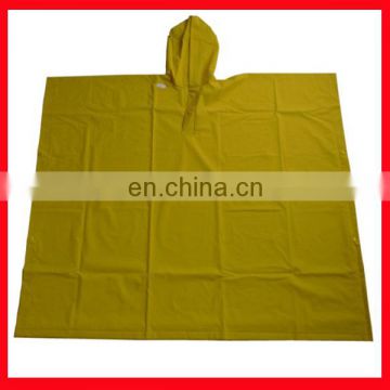 Adult pvc hooded rain cape poncho for adults