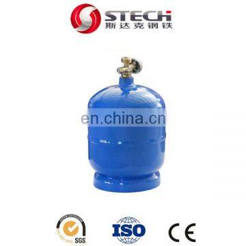 portable 1kg camping lpg cylinder for BBQ