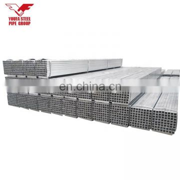 Youfa gi pipe size 30mm zinc coat welding square and rectangular pipe galvanized steel tube price