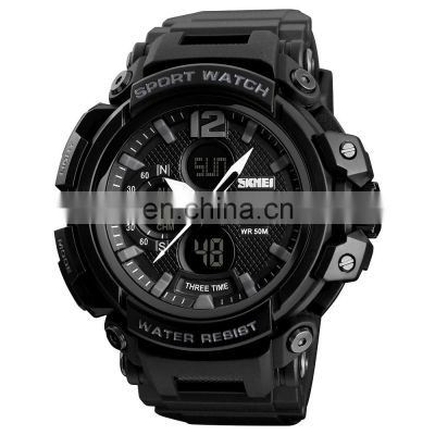 SKMEI 1343 3 time zone wristwatches men military watch relojes hombre