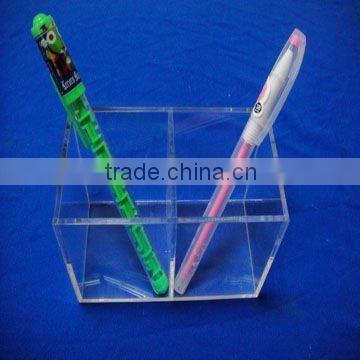 Acrylic cube pencil &pen box display