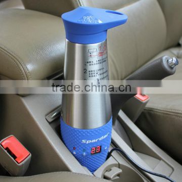 350ML Vacuum Water Boiling Stainless Steel ElectricTravel Mug with Car Charger