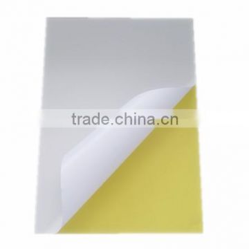 2015 hot sale 90gms cast coated self adhensive paper with silicon yellow release