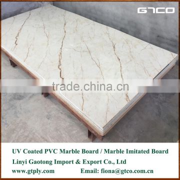 PVC wall decorative panel coverings marble texture UV board for sale                        
                                                Quality Choice