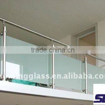 Laminated glass handrailing