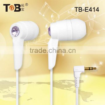 2014 product new in-ear earphones/earbuds for cell phone/laptop/Tablet PC MP3/MP4 Media Player in Dongguan free samples