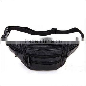 2015 Fashion Style Good Quality PU and Cow Men Waist Bag