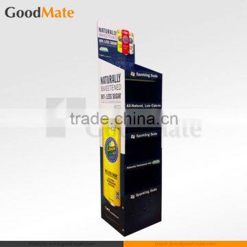 Professional Drink Cardboard Display Stands With 5 Paper Trays