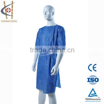 2014 Popular disposable nonwoven medical patient gown