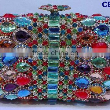 CB0114 (7) New hot sell high quality fashion lady small handbag with nice shining stones decorate for party of cluth