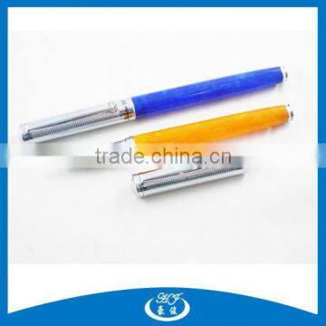 Beautiful Decoration Barrel Metal Roller Ink Pen, Acrylic Roller Pen