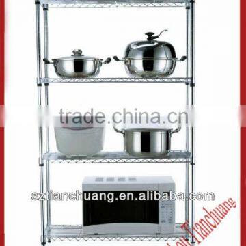 4 tier folding metal wire mesh display racks and stands