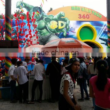 8D cinema with 360 screen at Suoi Tien Park, HCM city, Vietnam