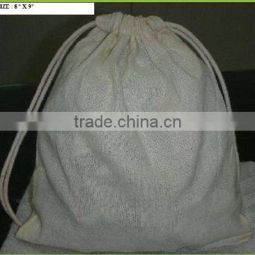 Cotton drawstring bag