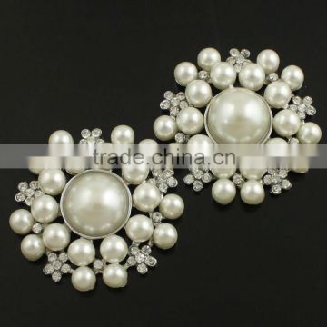 ivory pearl rhinestone embellishment for invitation, dress