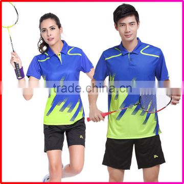 Wholesale Comfortablet Men Women Jogging Badminton Wear Sport Shirt