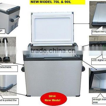 2014 new design of DC compressor freezer for vehicle and home
