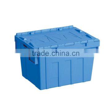 Attached Lids Plastic Crates