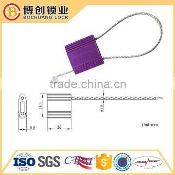 CS102 Pull tight locking mechanism about metal cable seal Cable tie seal