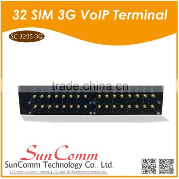 SC-3295-3G 3G WCDMA 32 SIM Voip Terminal SIP Protocol Compatible with AVAYA and ASPECT
