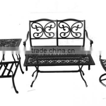 SIGMA outdoor metal furniture cast aluminum sofa set swivel chairs