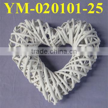 2013 hot sell Christmas wicker fat heart decoration