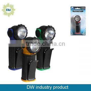 small plastic flashlight with rotary head