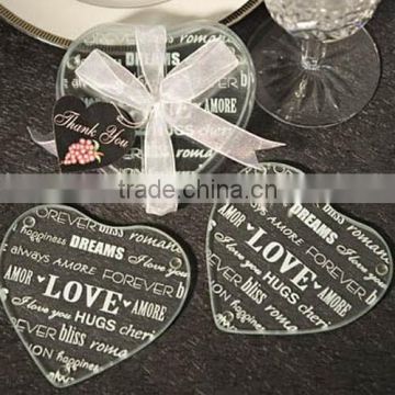 high quality factory directly supply wedding glass coaster