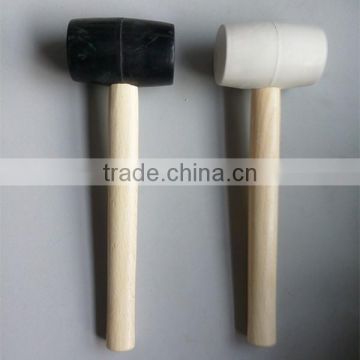 12oz rubber mallet wooden handle hammer
