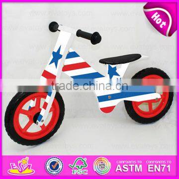 New design with CE 12 inch wooden bicycle for kids,Classic Balance Bike Ride on Play set,Bottom price cheap kids bicycle W16C118