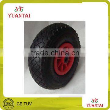 wheel barrow, garden tool cart, beach cart use air wheel cart wheel PU foam flat free pneumatic solid rubber caster wheel