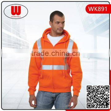 Full zipper wholesale hoodie sweater