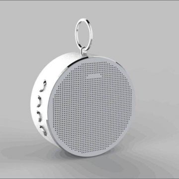 Portable Stereo Bluetooth Speakers Shockproof Water Resistant Round Bluetooth Speaker
