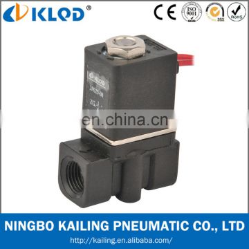 2p025-06 1/8 inch direct acting air water 12v plastic solenoid valve