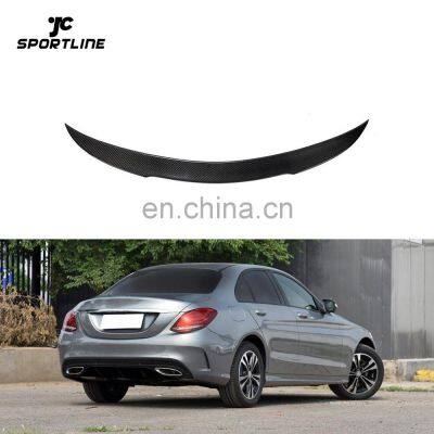 Carbon Fiber W205 C63 Rear Ducktail Spoiler for Benz C200 C300 C350 C43 W205 C63 AMG Sedan 2015-2019