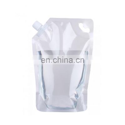 Custom Customized printing reusable liquid drink pouch stand up doypack with spout