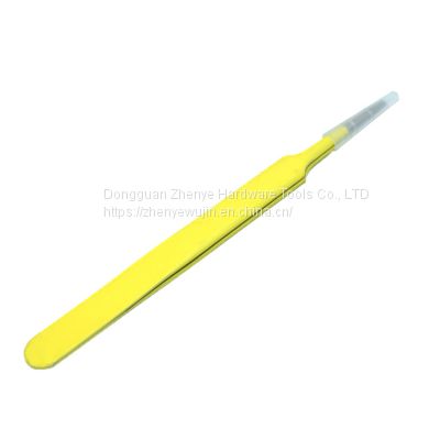 Color hand account tweezers and paper tape sticker release paper book collage goo card tools for hand account small accessories yellow 13 tweezers
