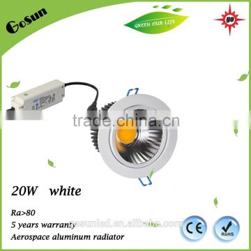 latest wholesale price led downlight dimmable cob led 20w ceiling downlight
