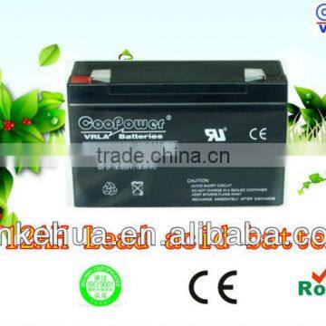 Sealed Lead acid battery 6V12AH, UPS battery