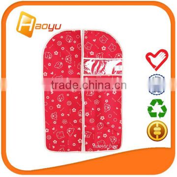 China supplier cloth garment bag wholesale with silk print