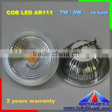 9W COB AR111 LED light ,dimmable COB spotlight AR111 lamp holder