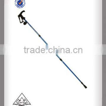 TUV/GS approved long EVA handle aluminium7075 walking sticks/trekking poles withinner lock system