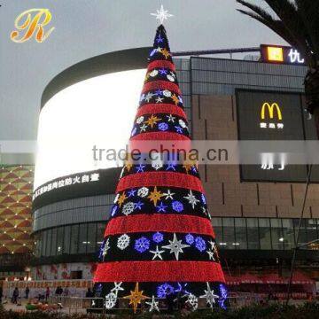 Big lighted commercial christmas trees